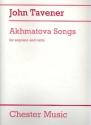 Akhmatova Songs for soprano and cello (Russ/Lautschrift)  Partitur Ve r l a g s k o p i e