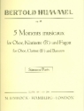 5 moments musicaux op.48 fr Oboe, Klarinette, Fagott Stimmen