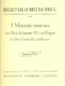 5 moments musicaux op.48 fr Oboe, Klarinette, Fagott Stimmen
