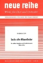 6 alte Minnelieder fr Gesang (mittel) und Streicher (Flte ad lib) Partitur