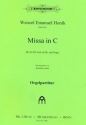 Missa C-Dur fr gem Chor, Soli ad lib. und Orgel Partitur