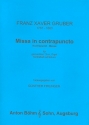 Missa in contrapuncto fr gem Chor, Orgel und Kontraba ad lib. Partitur