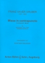 Missa in contrapuncto fr gem Chor, Orgel und Kontraba ad lib. Partitur