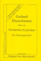 Moments musicaux DWV150 fr Oboe und Streichtrio Partitur und Stimmen