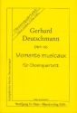 Moments musicaux DWV150 fr Oboe und Streichtrio Partitur und Stimmen