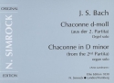 Chaconne d-Moll fr Violine solo fr Orgel