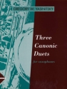 3 canonic Duets for 2 saxophones Spielpartitur