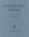 Beethoven Werke Abteilung 3 Band 3 Klavierkonzerte Band 2 (broschiert, mit kritischem Bericht)
