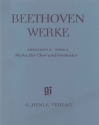 Beethoven Werke Abteilung 10 Band 2 Werke fr Chor und Orchester BRANDENBURG, SIEGHARD, ED