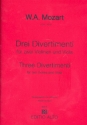 3 Divertimenti fr 2 Violinen und Viola   Stimmen