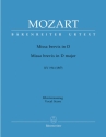 Missa brevis D-Dur KV194 fr Soli, gem Chor und Orchester Klavierauszug