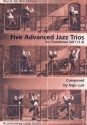 5 advanced Jazz Trios vol.1 (mos.1-3) for 3 trombones score and 4 parts