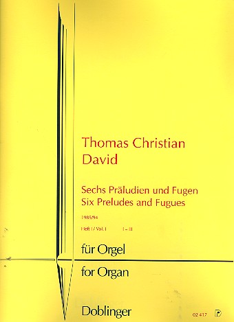 6 Prludien und Fugen Band 1 (Nr.1-3) fr Orgel