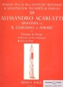 Sinfonia to il giardino di amore for trumpet and strings score and parts
