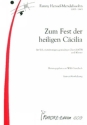 Zum Fest der Heiligen Ccilie fr Soli, gem Chor und Klavier Partitur