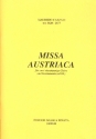 Missa austriaca fr Doppelchor und Bc Partitur