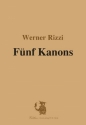 5 Kanons zu 4 Stimmen mit 5 Graphiken von Hubertus Kirchgaessner  Faksimile