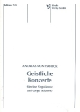 Geistliche Konzerte fr Singstimme und Orgel (Klavier)