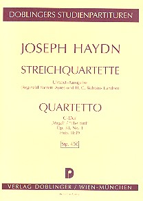 Streichquartett C-Dur op.33,3 Hob.III:39 Studienpartitur
