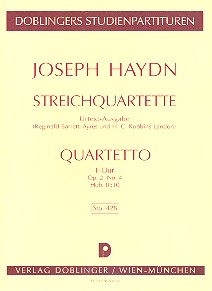 Streichquartett F-Dur op.2,4 Hob.III:10  Studienpartitur
