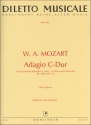 Adagio C-Dur KV580a fr Englischhorn, 2 Violinen und Cello Partitur und Stimmen