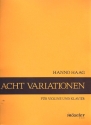 8 Variationen ber ein eigenes Thema fr Violine und Klavier