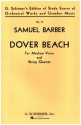 Dover Beach  for medium voice and string quartet score