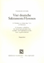 4 deutsche Sakraments-Hymnen fr gem Chor mit Blser- und Orgelbegleitung Partitur