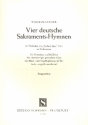 4 deutsche Sakraments-Hymnen fr gem Chor mit Blser- und Orgelbegleitung Partitur