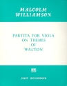Partita on Themes of Walton for viola solo