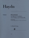 Divertimenti fr Klavier, 2 Violinen und Violoncello Stimmen