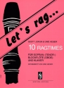 Let's rag 10 Ragtimes Blockflte (S/T, Ob) und Klavier