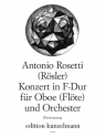 Konzert F-Dur fr Oboe (Flte) und Orchester fr Oboe und Klavier