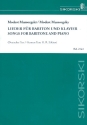 Lieder fr Bariton und Klavier