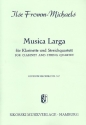 Musica larga fr Klarinette und Streichquartett Stimmen
