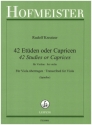 42 Etden oder Capricen  fr Violine, fr Viola bertragen