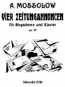 4 Zeitungsannoncen op.21 fr mittlere Singstimme und Klavier (dt/russ/fr)