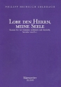 Lobe den Herrn meine Seele fr gem Chor, Streichorchester und Bc Partitur