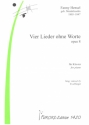 4 Lieder ohne Worte op.8 fr Klavier