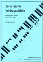 Zehn leichte Vortragsstcke fr Violine und Klavier (in der 3. Lage)