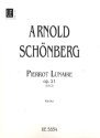 Pierrot lunaire fr eine Sprechstimme (auch Piccolo), Klarinette und Streicher,   Partitur