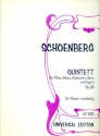 Quintett op.26 fr Flte, Oboe, Klarinette, Horn und Fagott Bearbeitung fr Klavier 4ms