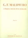 5 Studi per domani per piano