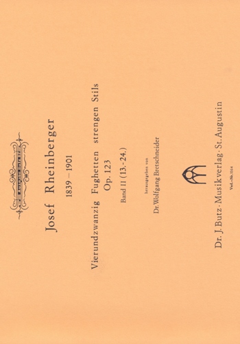 24 Fughetten strengen Stils op.123 Band 2 (Nr.13-24) fr Orgel