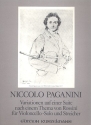 Variationen auf einer Saite nach einem Thema von Rossini fr Violoncello und Streichorchester Partitur und Stimmen