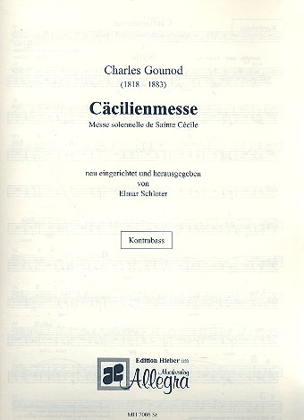 Ccilienmesse fr Soli, gem Chor und Orchester Kontrabass