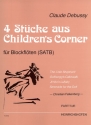 4 Stcke aus Children's Corner fr 4 Blockflten (SATB) Spielpartitur