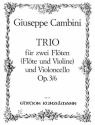 Trio A-Dur op.3,6 fr 2 Flten (Flte und Violine) und Violoncello Stimmen