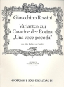 Varianten zur Cavatine der Rosina 'Una voce poco fa' fr Singstimme und Klavier
