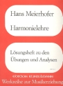 Harmonielehre  Lsungsheft zu den bungen und Analysen